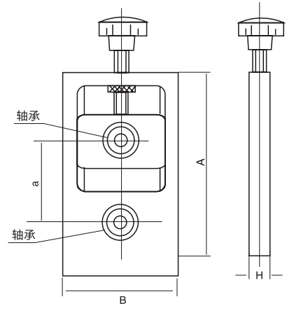 HY8332.1支承板結(jié)構(gòu)圖